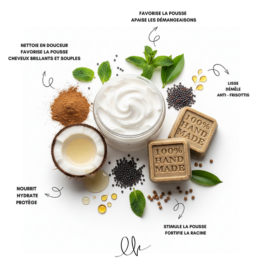 Pack Duo Pousse + Hydratation (1 masque + 2 shampoings solides)